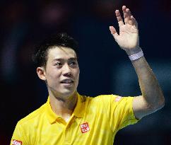 Nishikori advances to 2nd round of Swiss Indoors