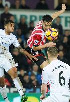 Soccer: Swansea beat Southampton 2-1