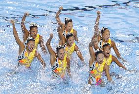 Synchronized swimming: Japan qualifies for team free final at worlds