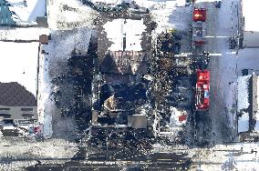 Fire at Sapporo apartment building