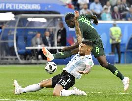 Football: Nigeria vs Argentina at World Cup