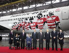 JAL plane for Rugby World Cup promotion