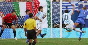 (1)Argentina wins Olympic soccer semi against Italy