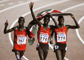 Kenyans dominate men's 3,000-meter steeplechase