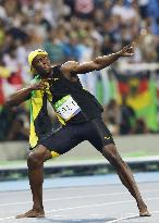 Olympics: Bolt completes unprecedented 100m three-peat