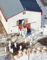 Culling of chickens continues at Hokkaido farm after bird flu outbreak