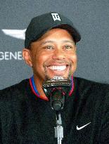 Golf: Tiger Woods meets press before long-awaited return to tour