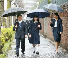 Princess Aiko begins senior high school