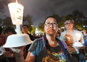 H.K. commemorates the 1989 Tiananmen massacre in China