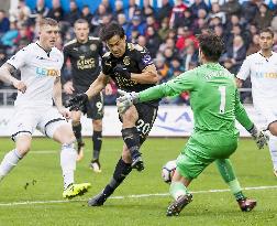 Leicester forward Okazaki