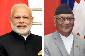 India's PM Modi and Nepal's PM Oli