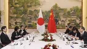 Japan-China high-level talks in China
