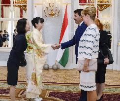 Japan's Princess Kako in Hungary