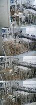 Tsunami striking at Fukushima Daiichi nuke plant