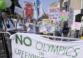 Protestors against London Olympics