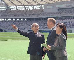 Head of Rugby World Cup visits venue for 2019 RWC opening game