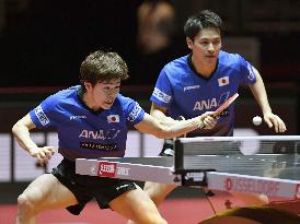 Table tennis: Top-seeded Japanese pair advances at worlds