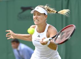 Germany's Angelique Kerber beats American Shelby Rogers at Wimbledon