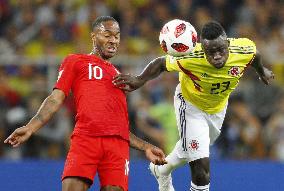 Football: Colombia vs England at World Cup