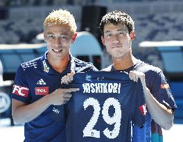 Kei Nishikori and Keisuke Honda