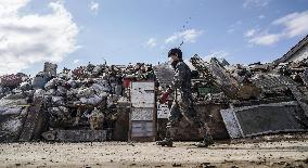 Aftermath of Typhoon Hagibis in Japan