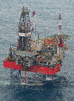 China's natural gas extraction in East China Sea