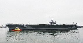 U.S. aircraft carrier George Washington leaves San Diego for Yoko