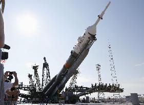 Soyuz readied for launch on July 7