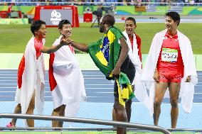 Olympics: Celebration for Bolt, Japanese runners