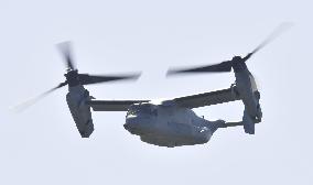 U.S. military resumes Osprey flights after accident off Okinawa