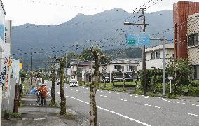 Heavy rain in southwestern Japan