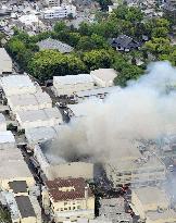 Fire burns down Toei film studio in Kyoto