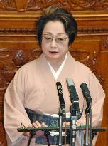 Ogi becomes 1st female upper house president
