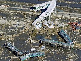 East Japan Railway line suspended since 2011 tsunami partially reopens