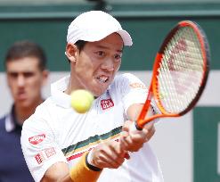 Tennis: Nishikori vs. Verdasco in French Open