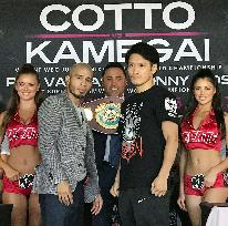 Boxing: Cotto, Kamegai meet press ahead of WBO title match