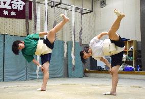 Women's sumo in Japan