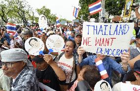 Pro-election demonstration in Bangkok