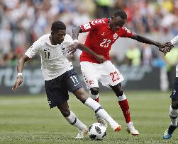 Football: Denmark vs France at World Cup