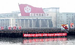 Young N. Koreans march