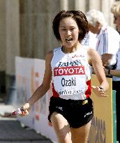 Ozaki wins silver at world c'ships marathon