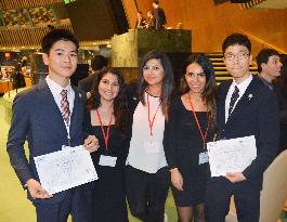 Japanese high school wins award in model U.N. confab
