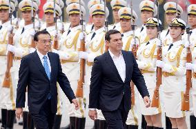 Greek prime minister in Beijing
