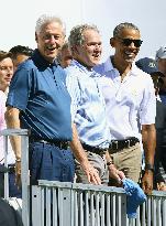 Golf: Former U.S. presidents seen at President Cup