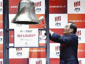 Sharp returns to Tokyo Stock Exchange's main section