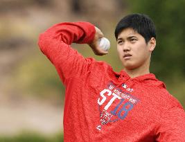 Baseball: Ohtani at Angels spring training