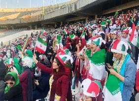 Iranian women attend soccer match