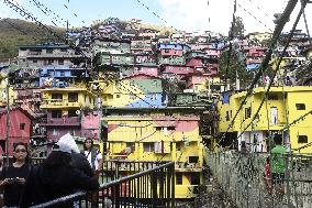 Colorful houses in Philippines' La Trinidad