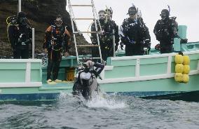 Divers in eastern Japan