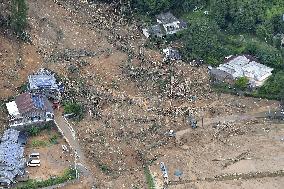 Torrential rain triggers massive flooding in southwestern Japan